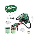 Bosch Farbsprühsystem PFS 5000 E (1200 W, 2x Farbbehälter 1000 ml, Düsen für Wandfarben, Lackfarben, Lasuren, im Karton) - Amazon Edition